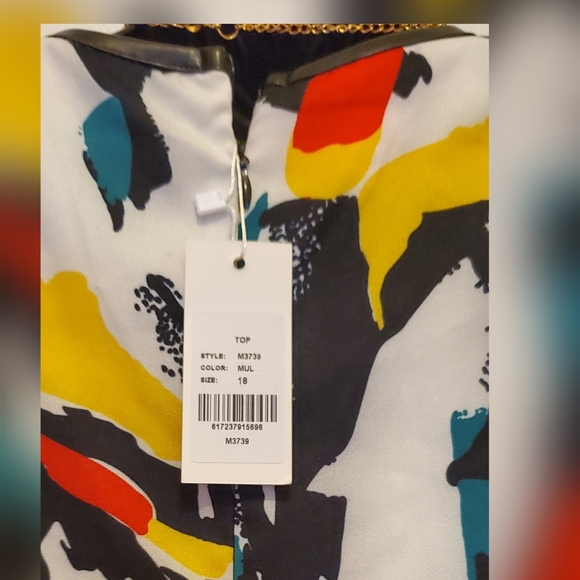 Printed pattern blouse - Picture 4 of 6